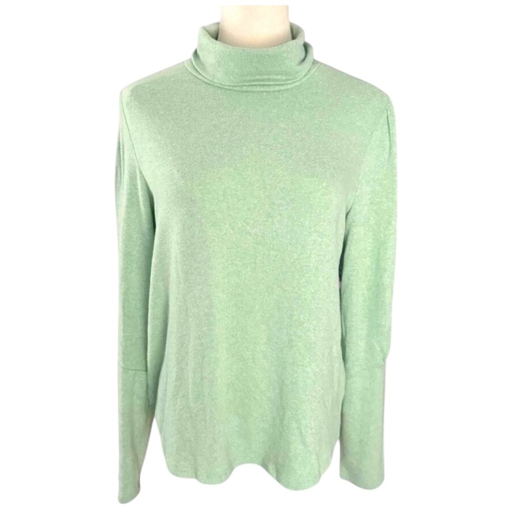 Anthropologie Mint Green Long Sleeve Turtleneck Sweater Womens Medium